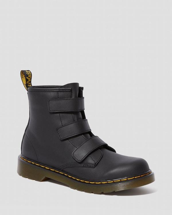 Dr Martens Dětské Kotníkové Boty Youth 1460 Strap Černé, CZ-865197